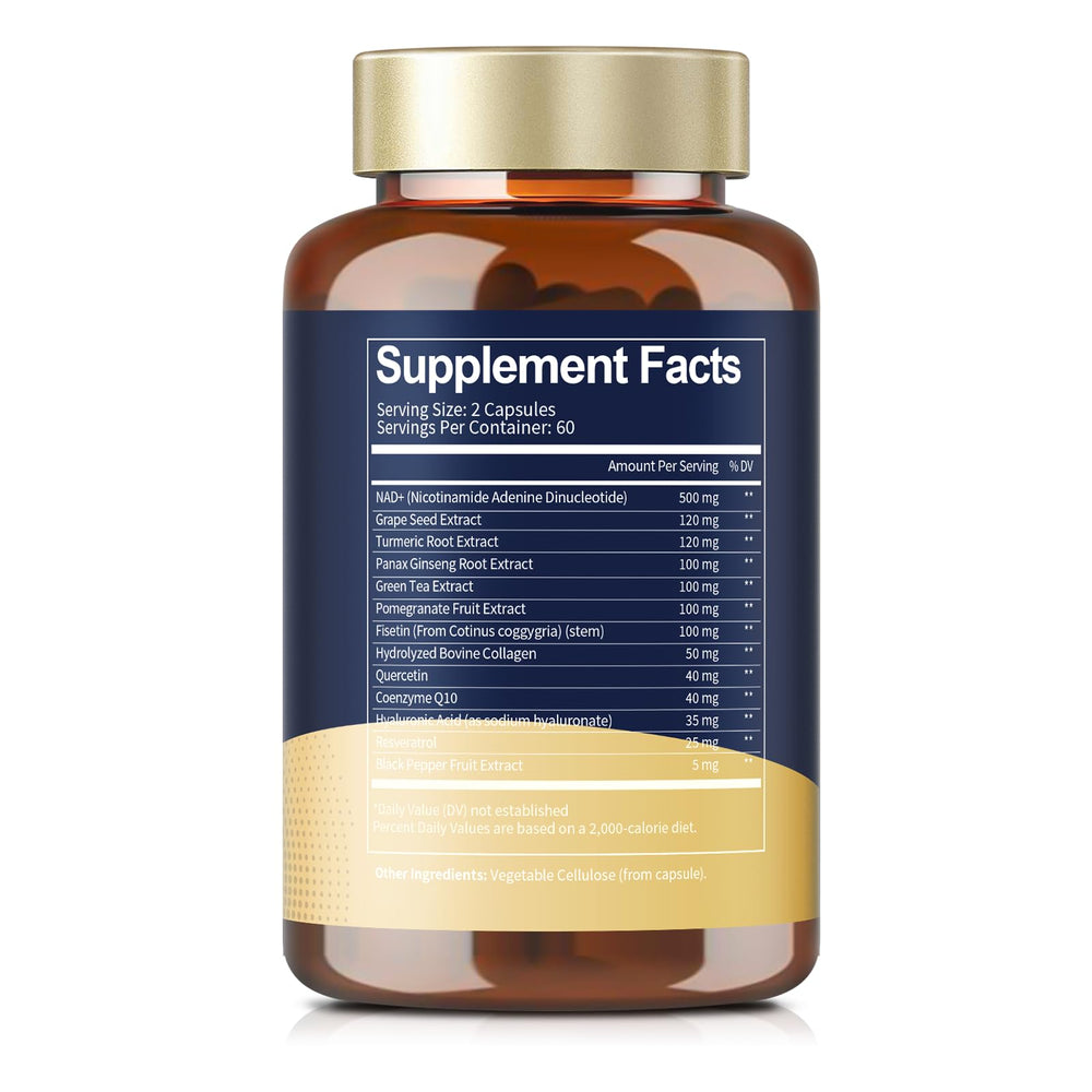 Totaria NAD supplement packaging back showing usage instructions.