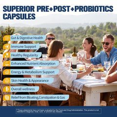 Totaria probiotic capsules on blister pack highlighting gut balance and energy support.