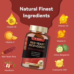 Totaria red yeast rice capsules close-up highlighting a compact daily dose.