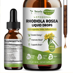 Totaria Rhodiola Rosea 16-in-1 tincture bottle for daily vitality and balance.