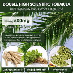 Totaria stinging nettle leaf indicating natural herbal support for both genders.
