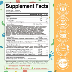 Totaria Sugar-Free 5-in-1 label info summarizes probiotic strains and enzymes.