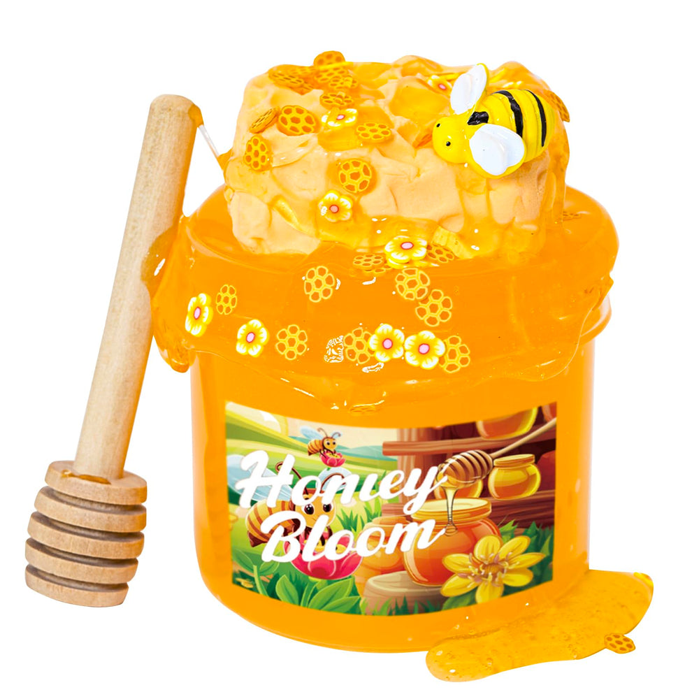 Tototang DIY clay honey slime base shows jelly texture for soothing ASMR play