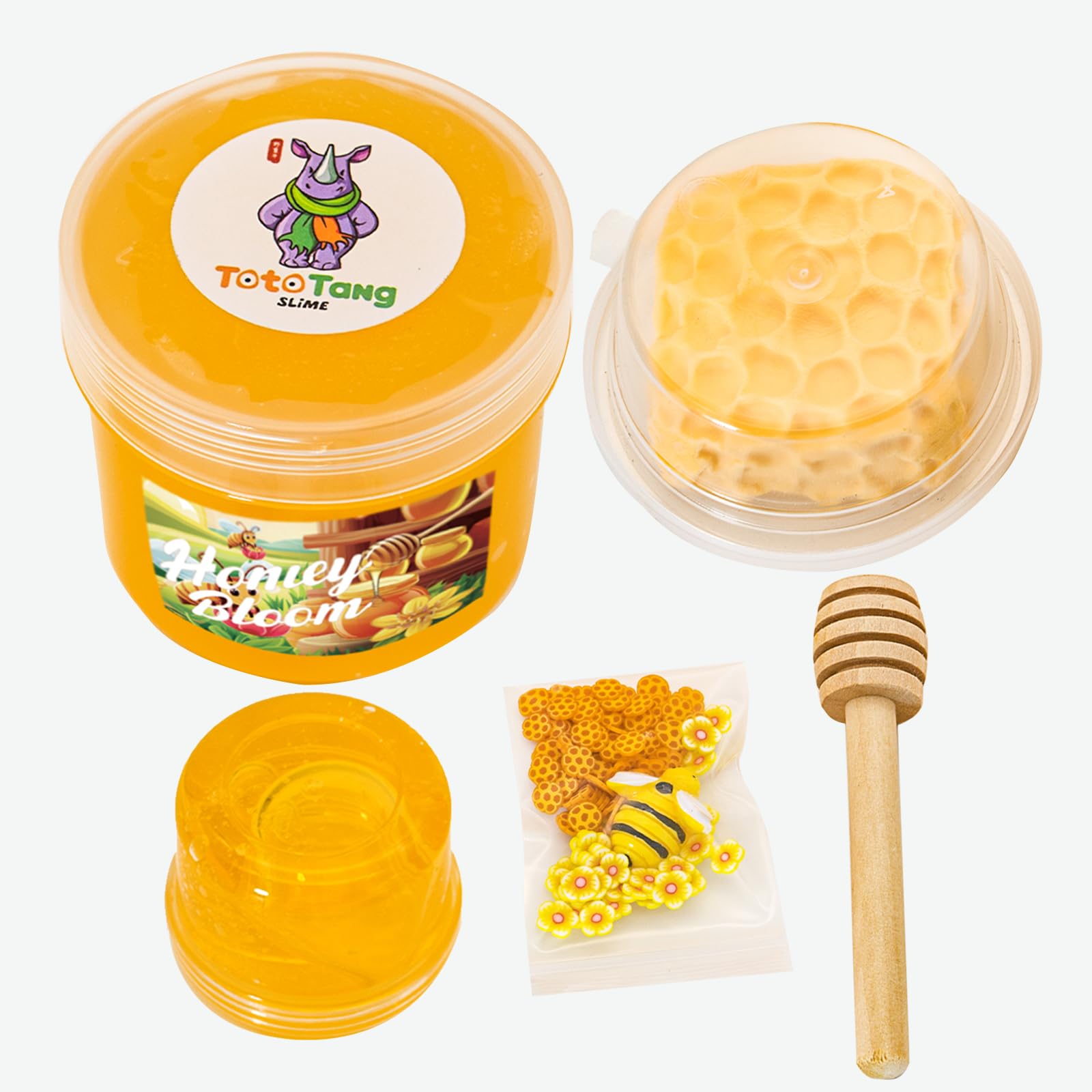 Tototang honeycomb clay addon adds tactile texture for creative slime crafting