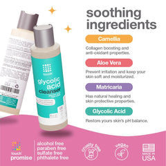 TOUCH exfoliating cleanser closeup captures silky foam and mild texture.