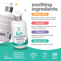 TOUCH Glycolic Acid Lotion texture close-up highlighting creamy moisture feel.