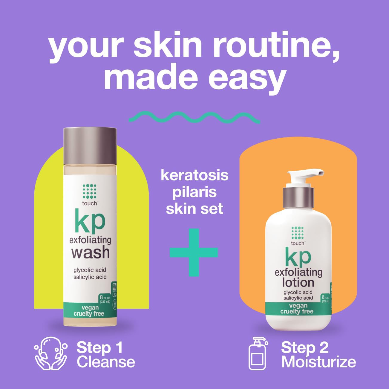 15% glycolic acid targets surface texture for smoother skin.
