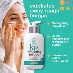 TOUCH KP Lotion ingredients close-up with aloe vera and glycine soja.