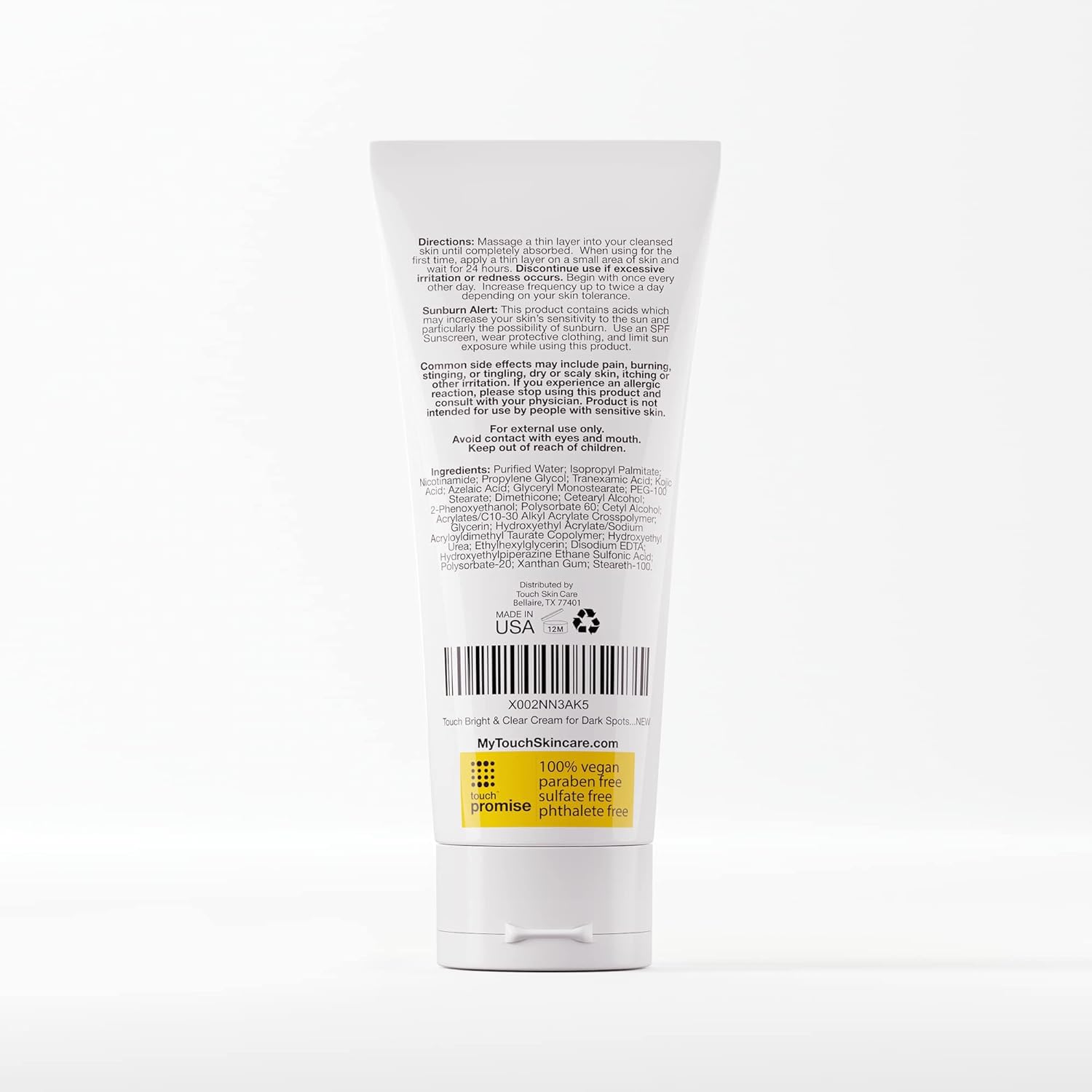 TOUCH Radiance Cream texture closeup looks creamy and fast-absorbing.
