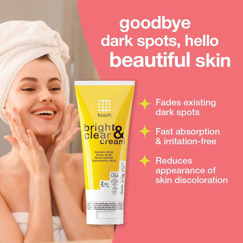 TOUCH Radiance Cream ingredients highlight Niacinamide for balanced tone and oil control.