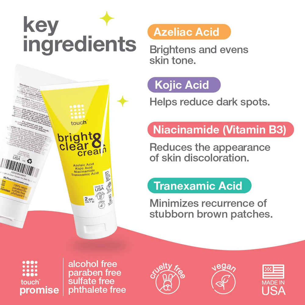TOUCH Radiance Cream jar opened reveals a smooth, fast-absorbing texture.