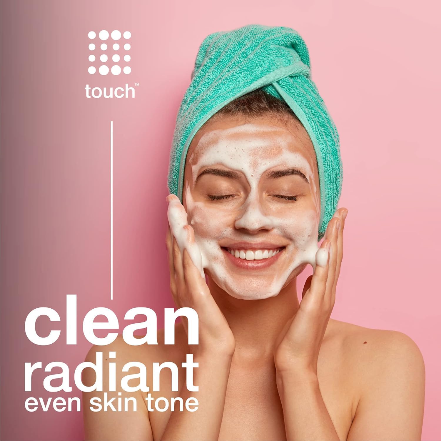 TOUCH sulfate-free, low-pH face wash promotes non-drying cleansing for many skin types.