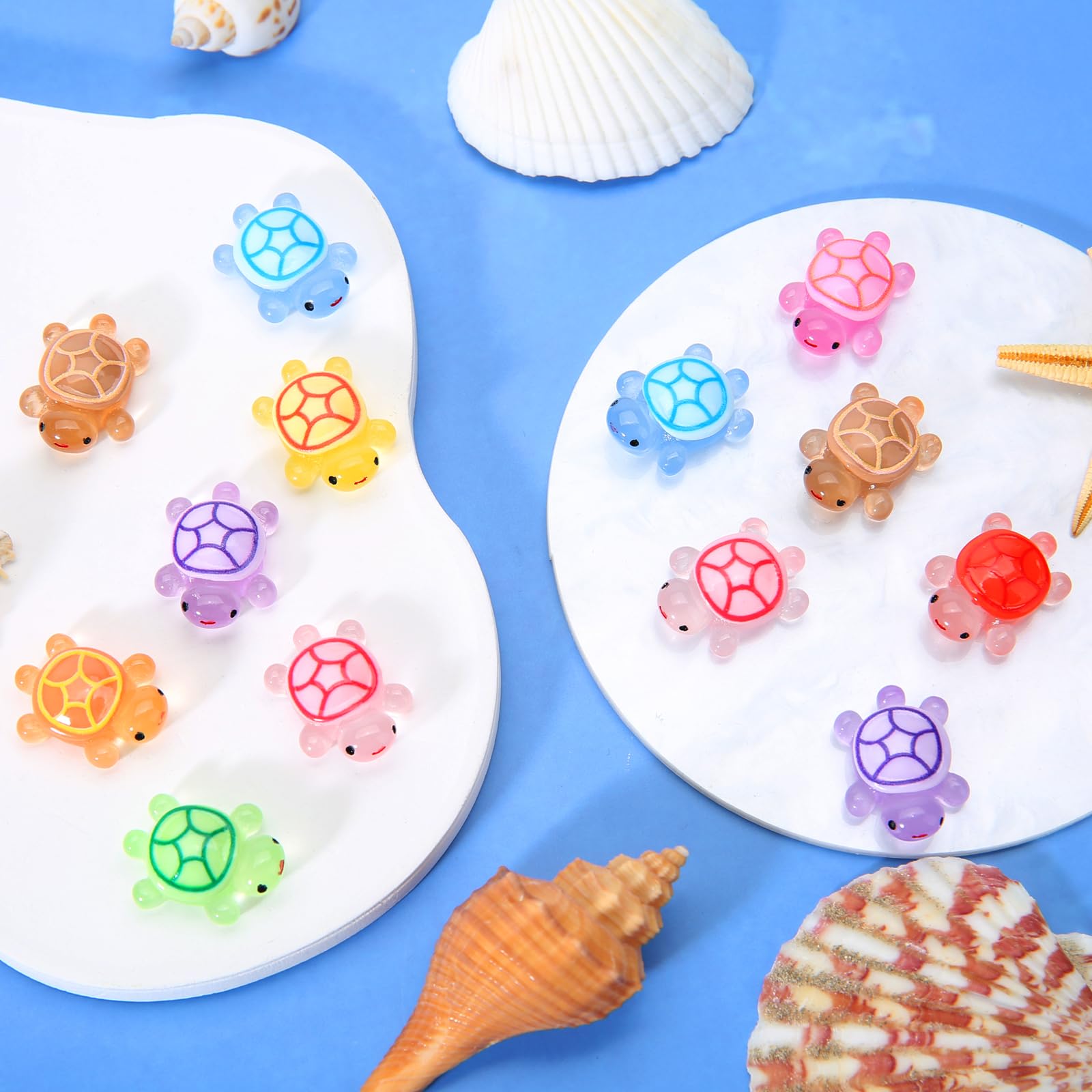 Touch Top luminous mini resin turtles add ocean charm to dollhouses and terrariums