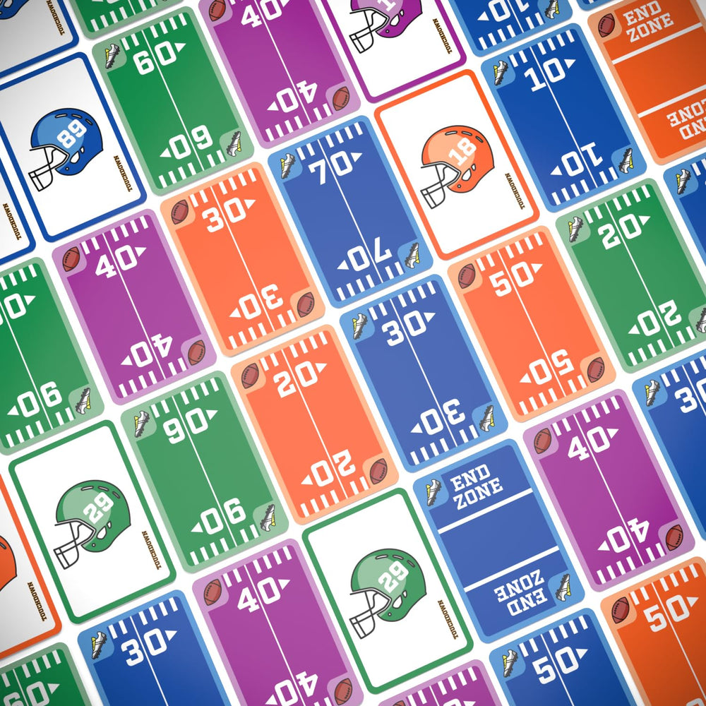 TOUCHDOWN The Card Game table setup brings action to living rooms and game nights