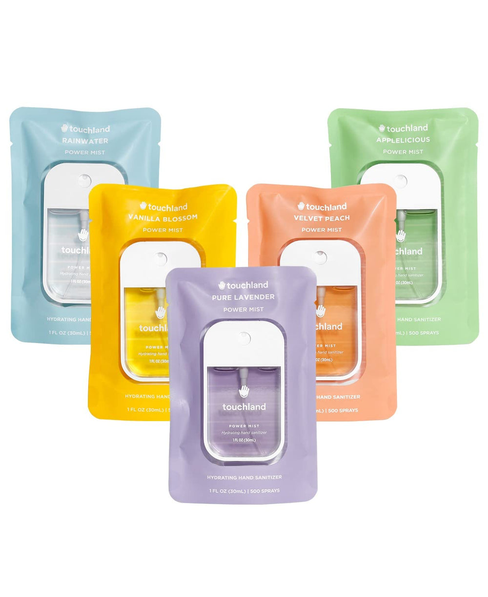 Touchland Blossom Pure Lavender spray bottle offers hydrating, calming aroma.