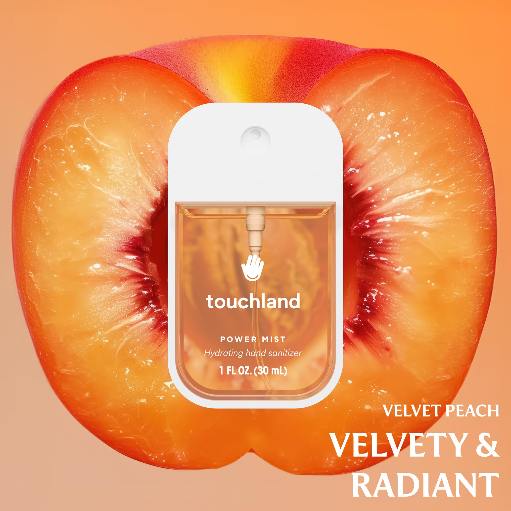 Touchland dermatologist-tested vegan cruelty-free label signals ethical skincare.
