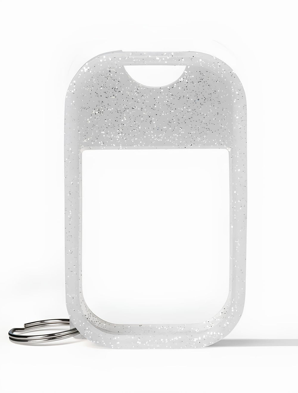 Touchland Frosted Sparkle case protecting the 1 oz bottle for easy access