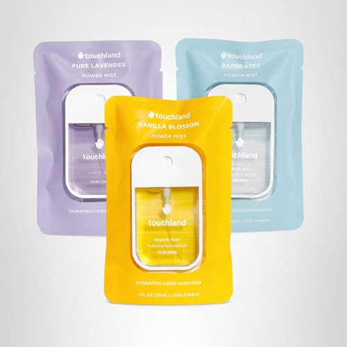 Touchland FSA/HSA eligibility symbol with sanitizer kit.