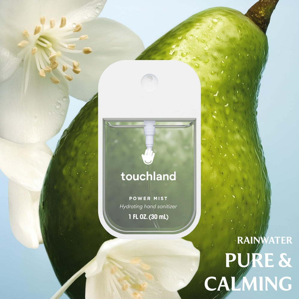Touchland Hand Sanitizer Mist dispense action demonstrates easy spray application.