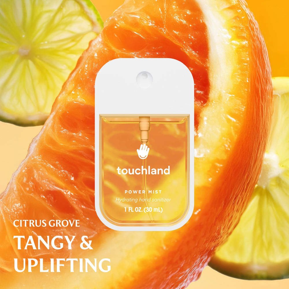 Touchland Berry Bliss mist delivers fast sanitizing with hydrating touch
