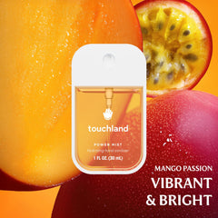 Touchland Velvet Peach bottle provides uplifting aroma and skin hydration