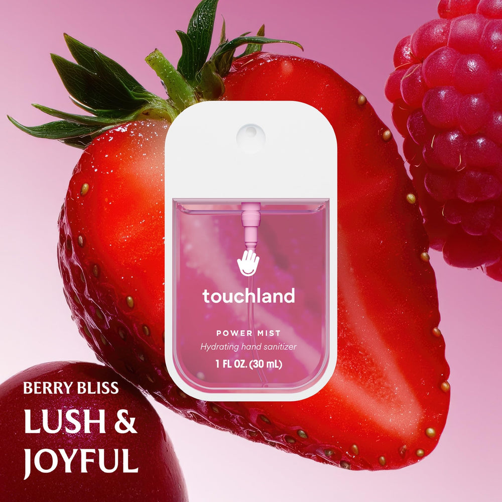 Touchland Juicy Trio packaging displaying three scents in one set.