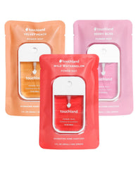 Touchland Juicy Trio Wild Watermelon bottle for on-the-go sanitizing.