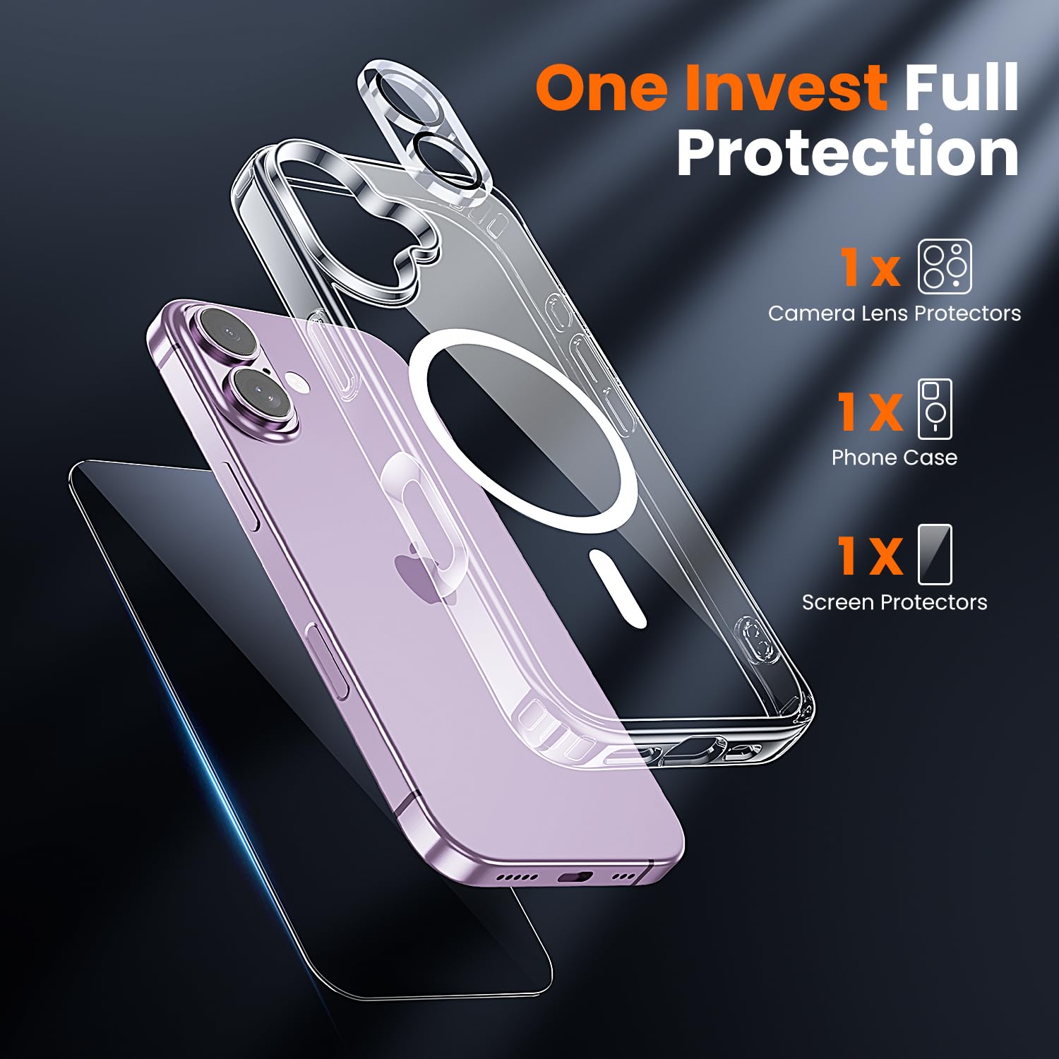 Toushion iPhone 17 case with MagSafe for easy wireless charging.