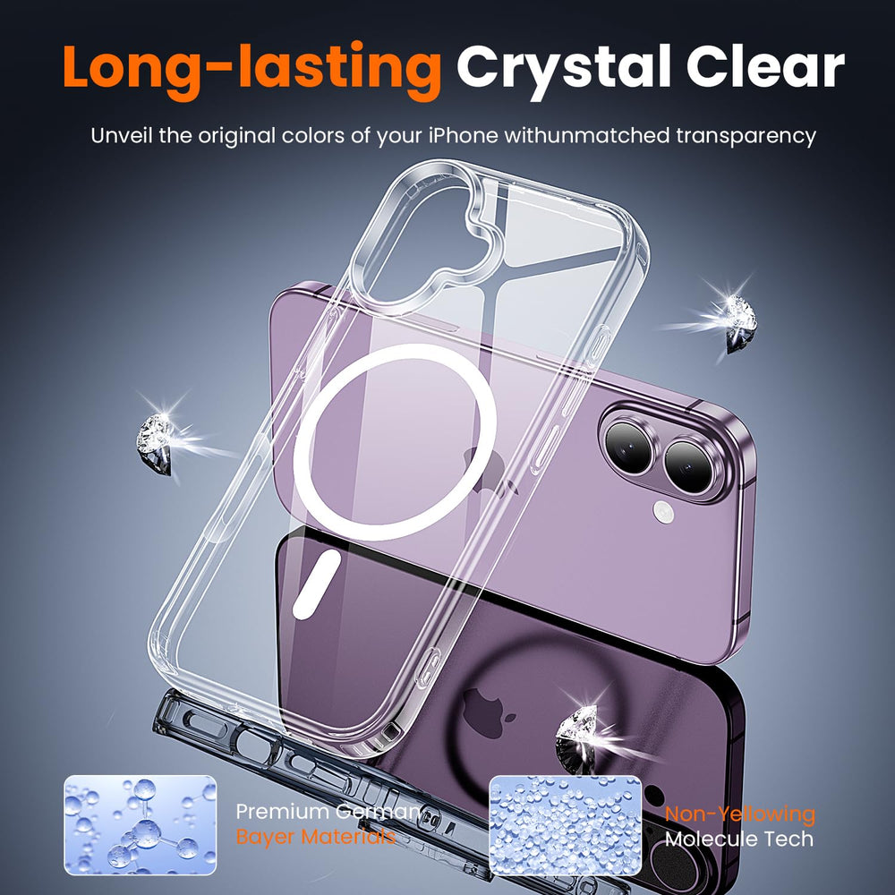 Toushion clear back preserves original iPhone color without yellowing.