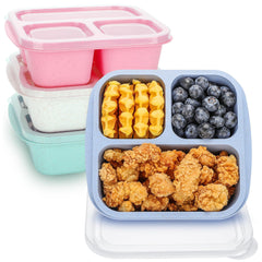 TOUWMX bento box for kids in four colors, perfect for school lunches.