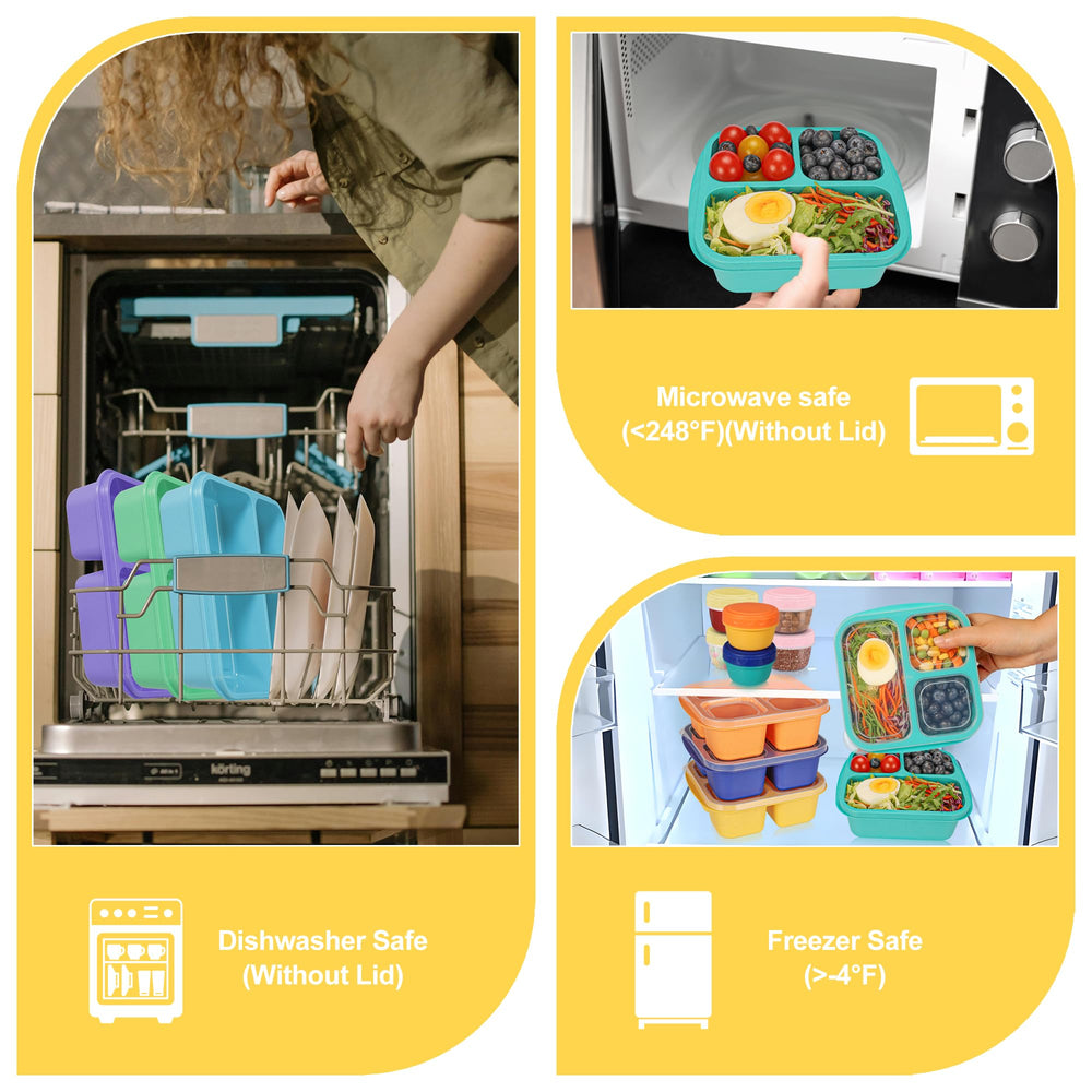 TOUWMX three compartment bento; balanced portions for meals.