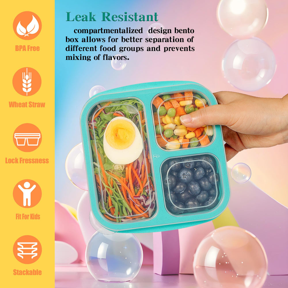 TOUWMX Bento Box beige; versatile color option to organize daily meals.