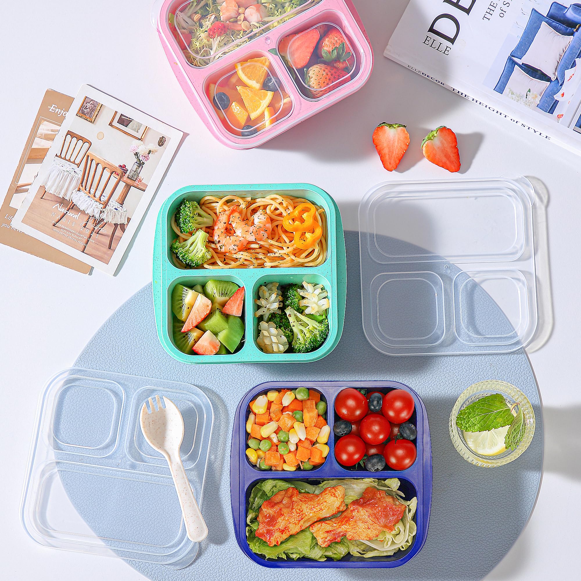 TOUWMX clear lid; keeps contents visible and sealed.