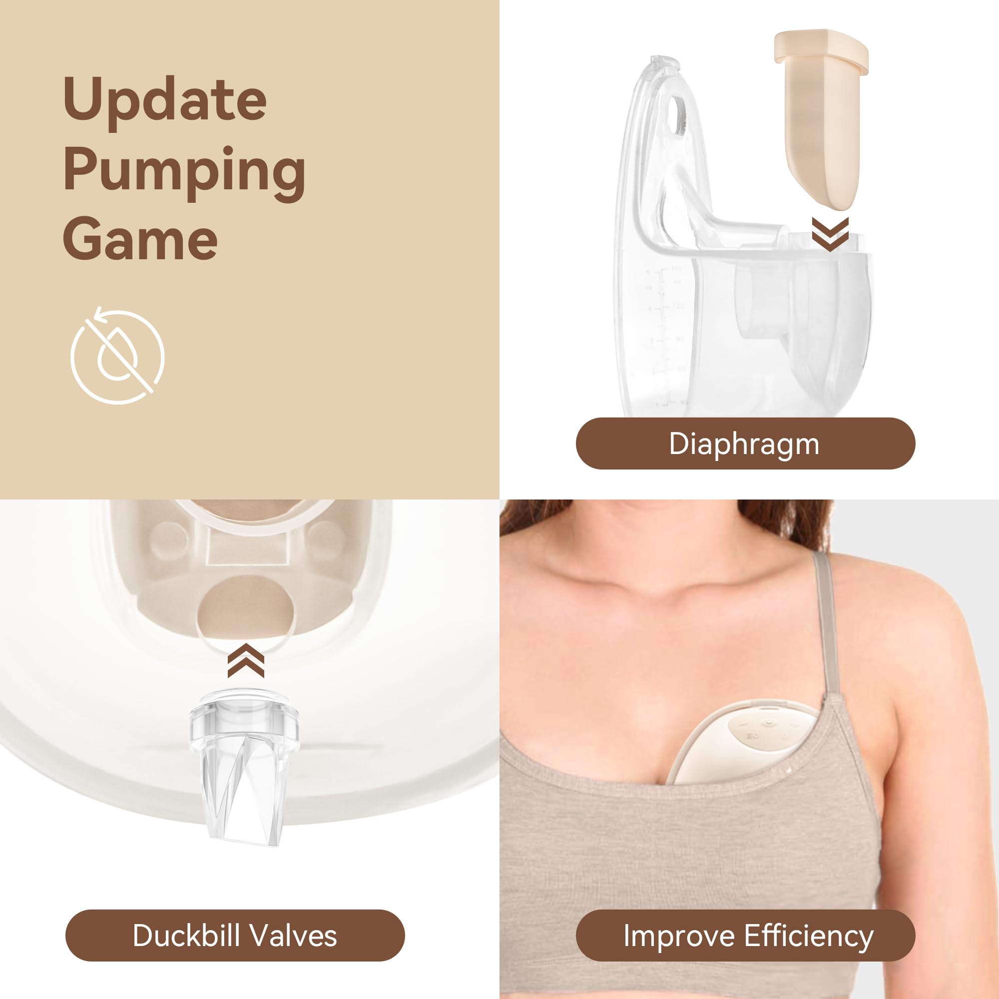 TOVVILD BPA-free silicone material ensures safe pumping parts.
