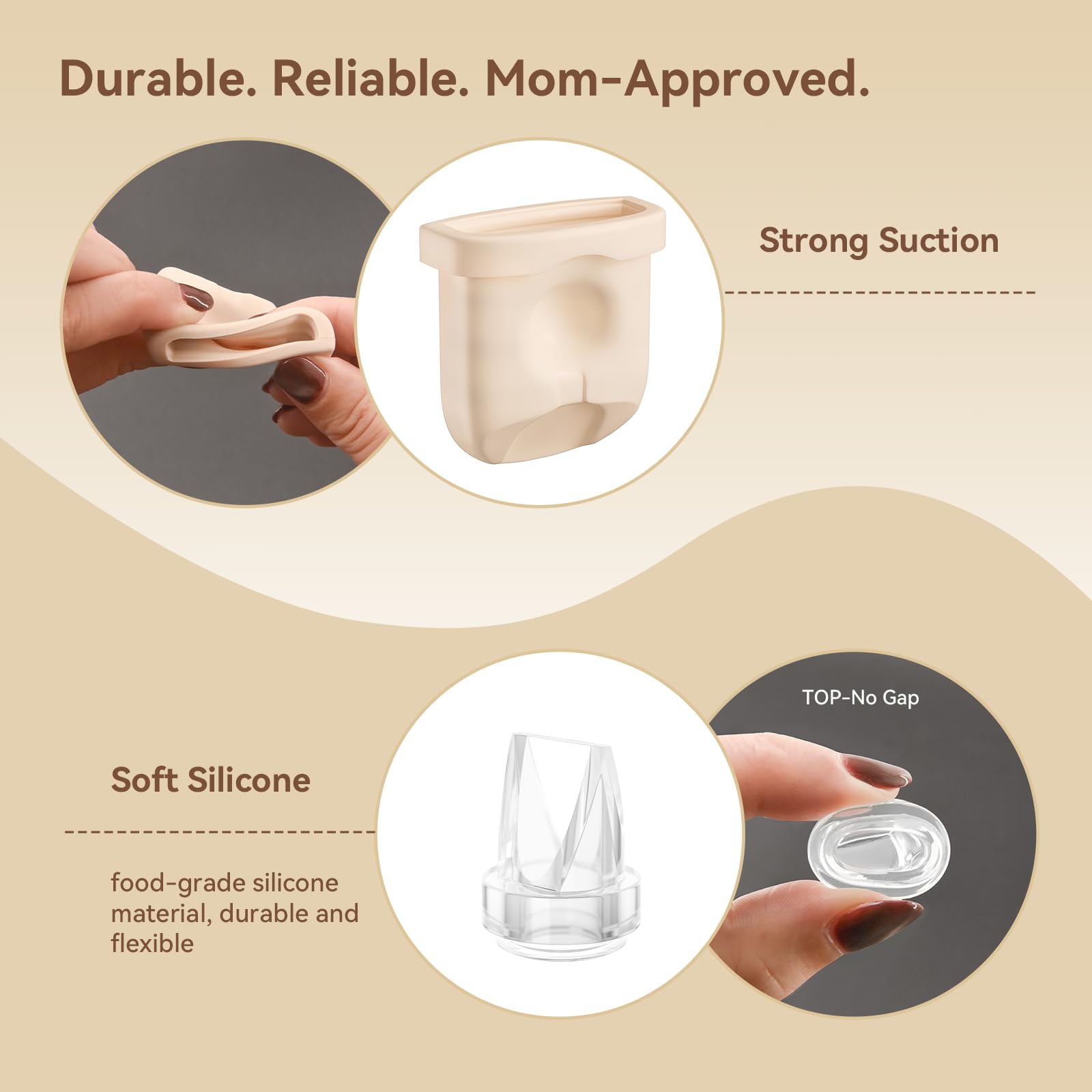 TOVVILD duckbill valve for eufy E10 compatibility supports steady milk flow.