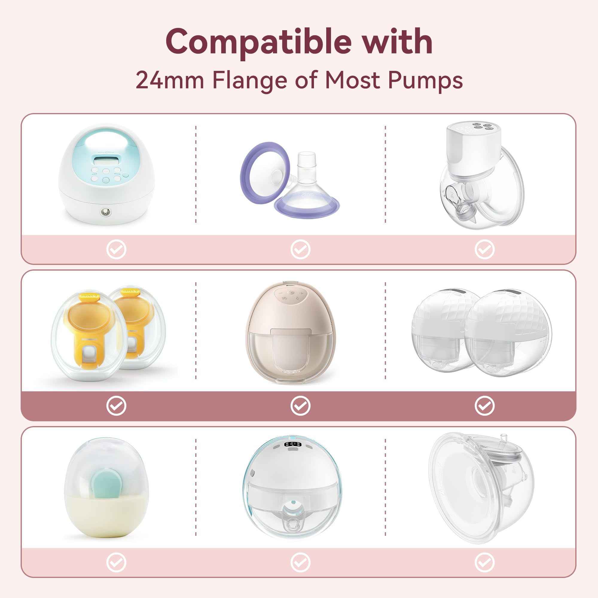 TOVVILD compatible with Momcozy for flexible flange sizing.