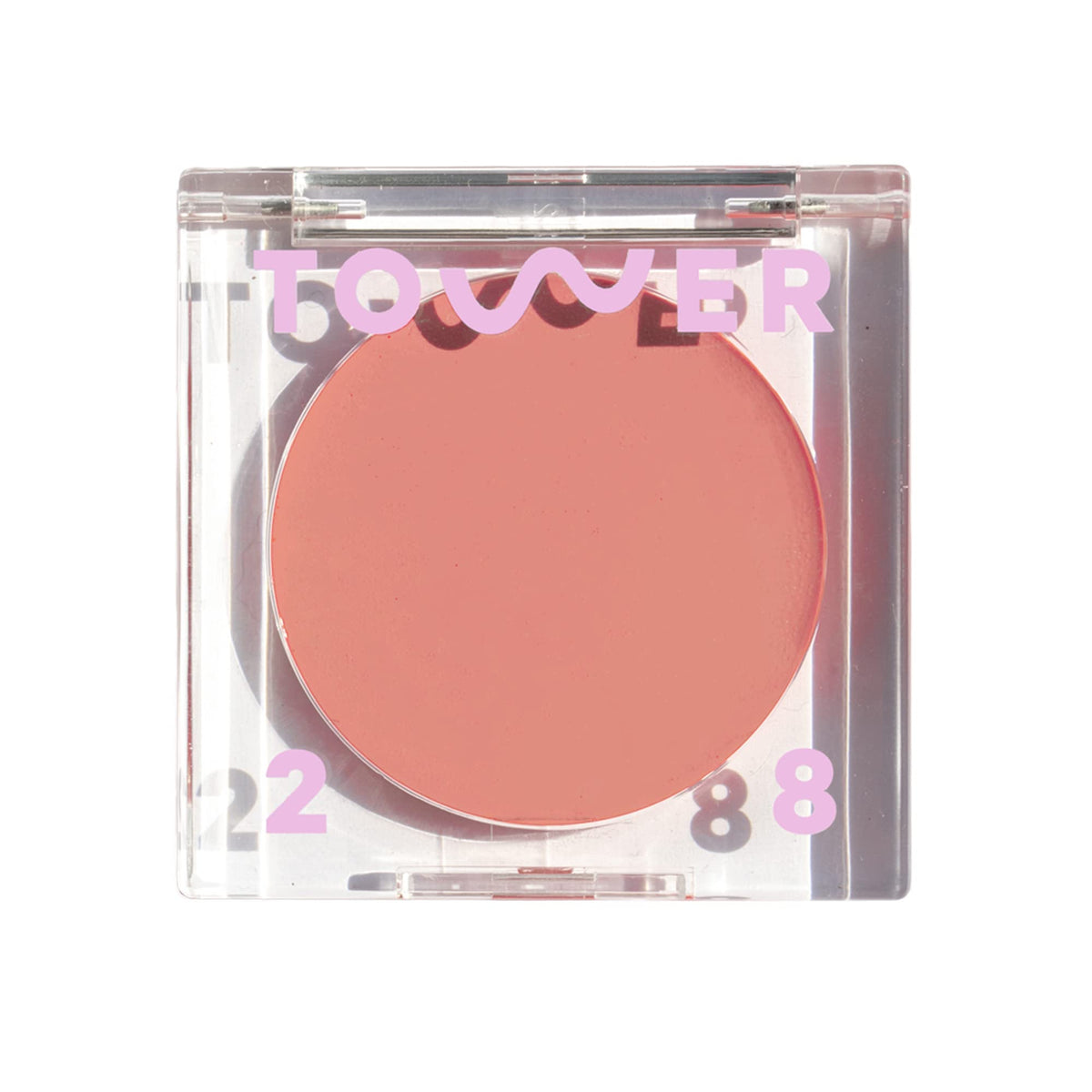 Tower 28 BeachPlease cream blush lip tint rosy nude swatch for natural glow.