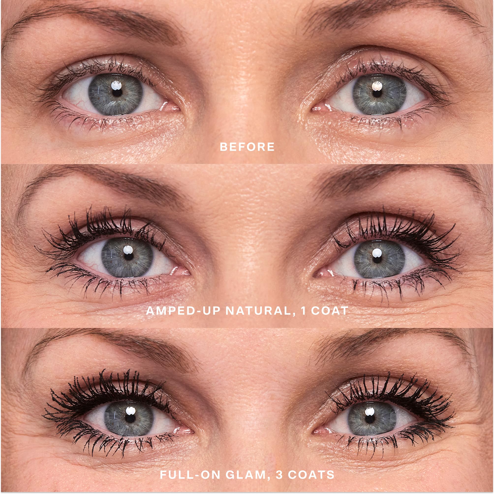 Lashes being rinsed off with water after using MakeWaves mascara
