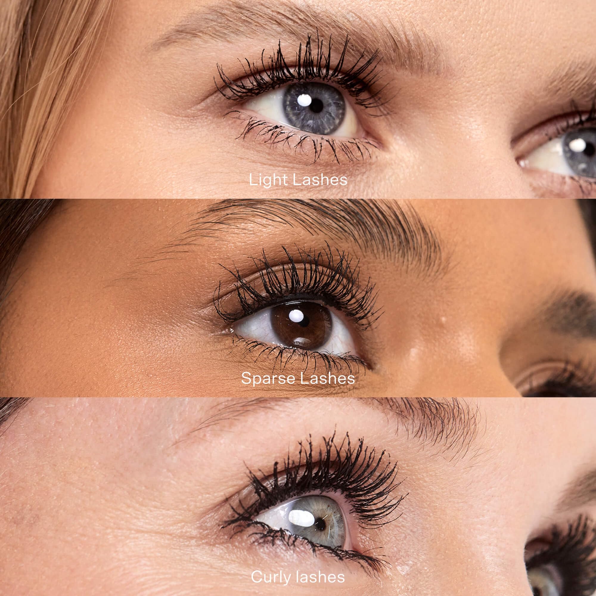 Tower 28 MakeWaves mascara swatch showing easy wash-off formula.