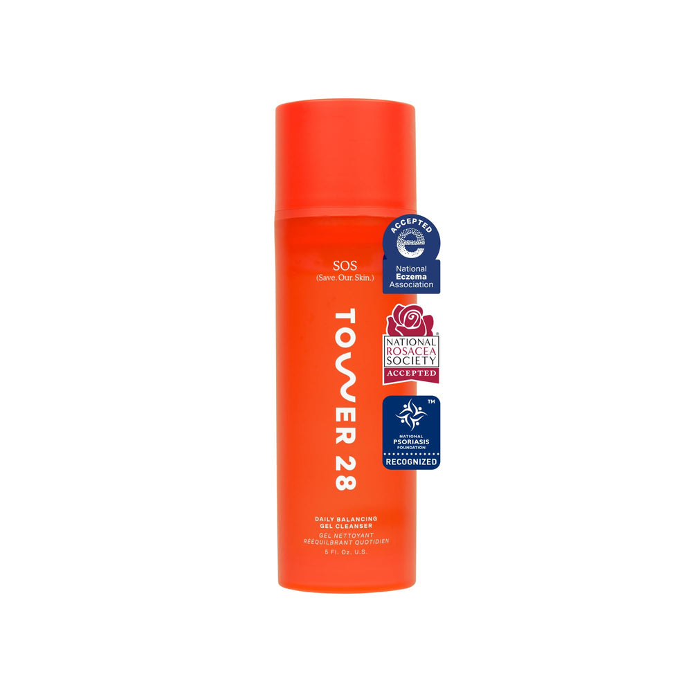 Tower 28 SOS Gel Cleanser bottle for gentle daily cleansing