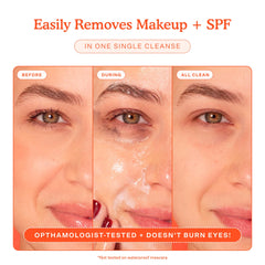 Close-up of the SOS Gel Cleanser gel texture showing hydration