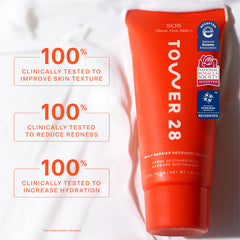 Tower 28 SOS Recovery Face Cream fragrance free packaging for sensitive skin