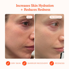Tower 28 SOS Recovery Face Cream texture swirl reveals fast absorbing hydration