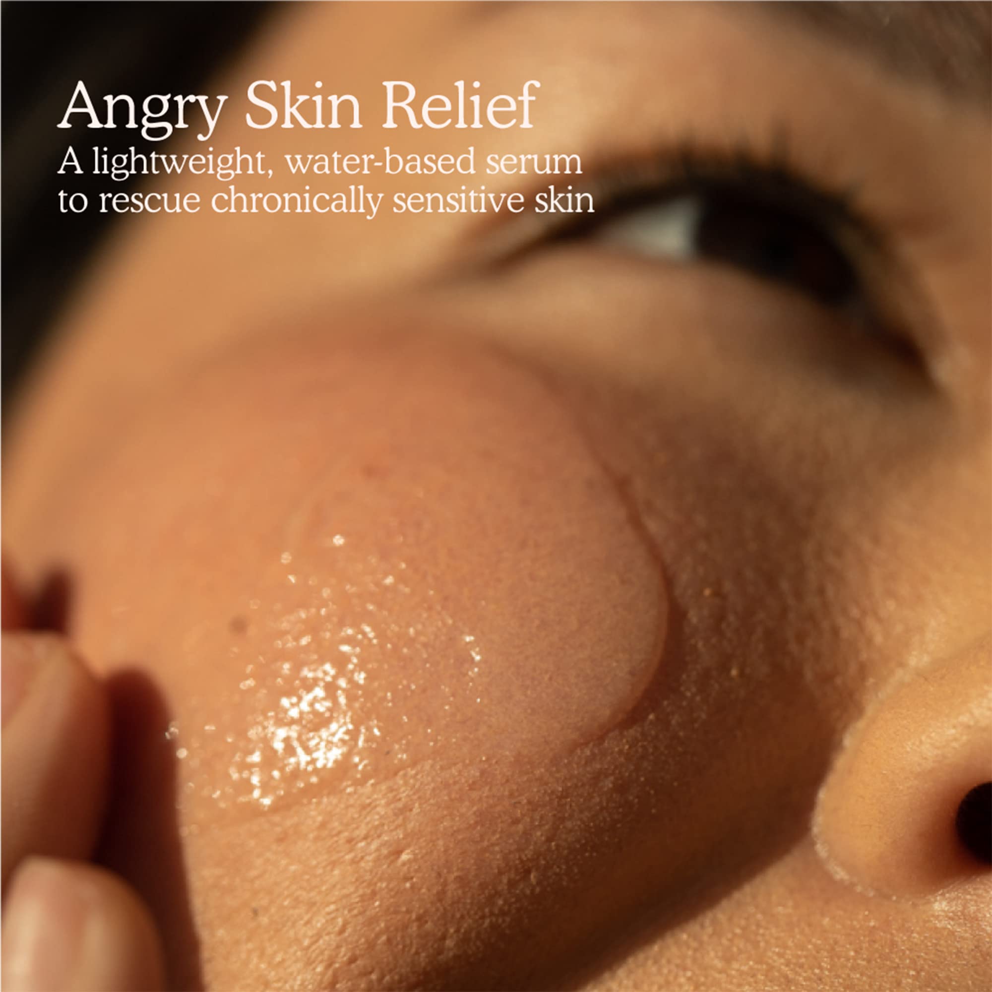 Tower 28 SOS Rescue Face Serum texture close-up, lightweight hydration.