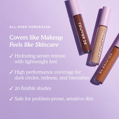 Tower 28 Swipe Serum Concealer applicator close-up for precise under-eye touch-ups.