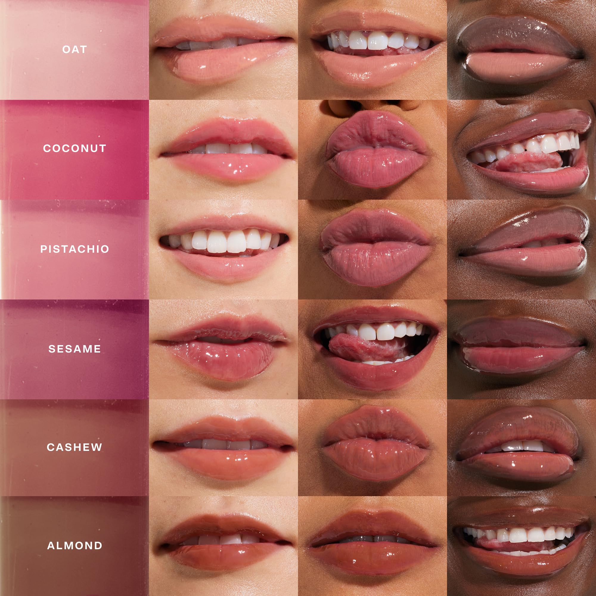 Tower 28 ShineOn Lip Jelly coconut flavor hint on lips.
