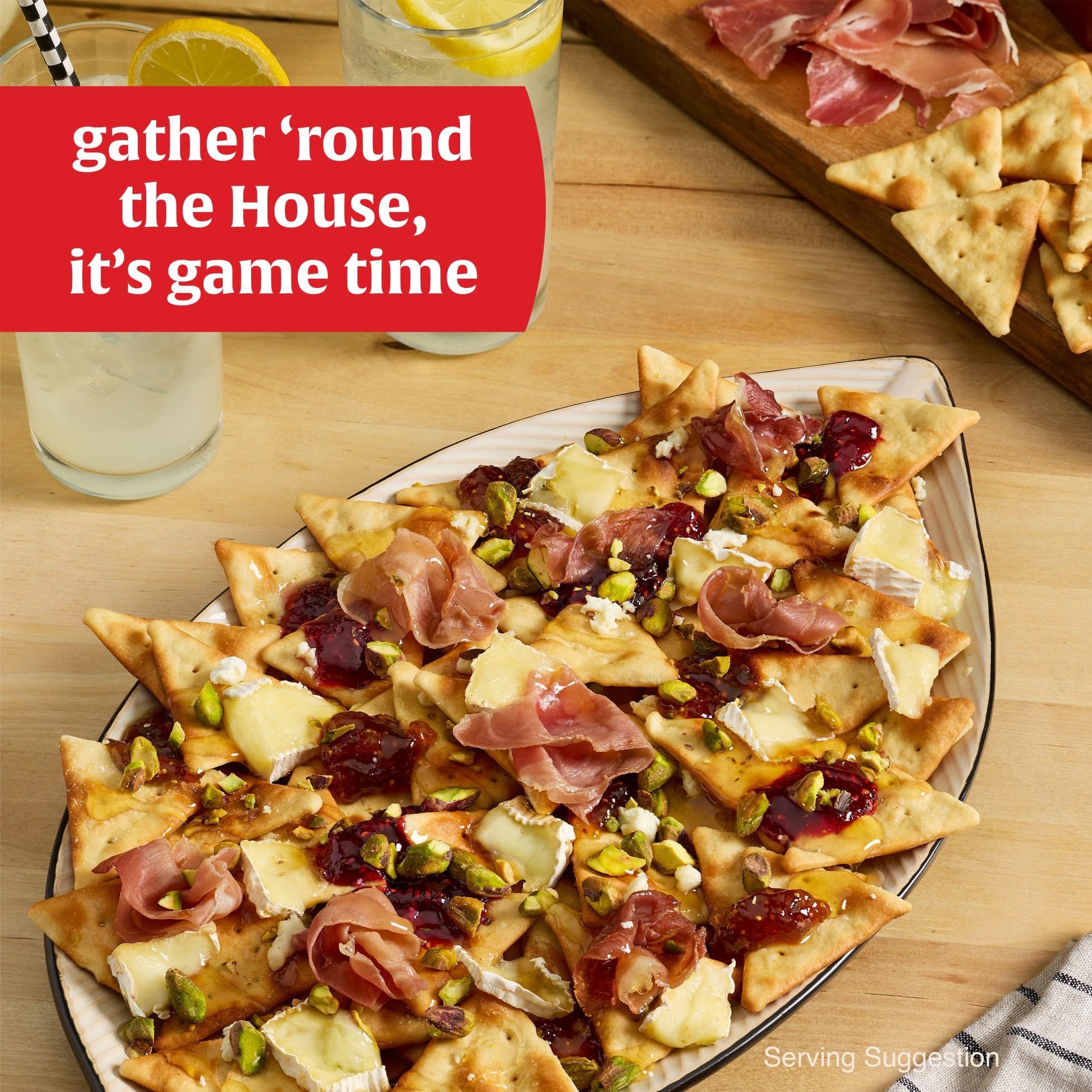 Town House Pita Sea Salt crackers in a family-size box for sharing