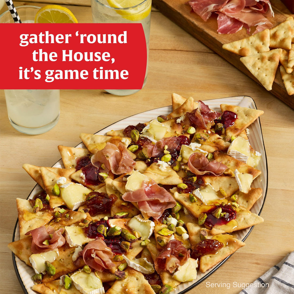 Town House Pita Sea Salt crackers in a family-size box for sharing