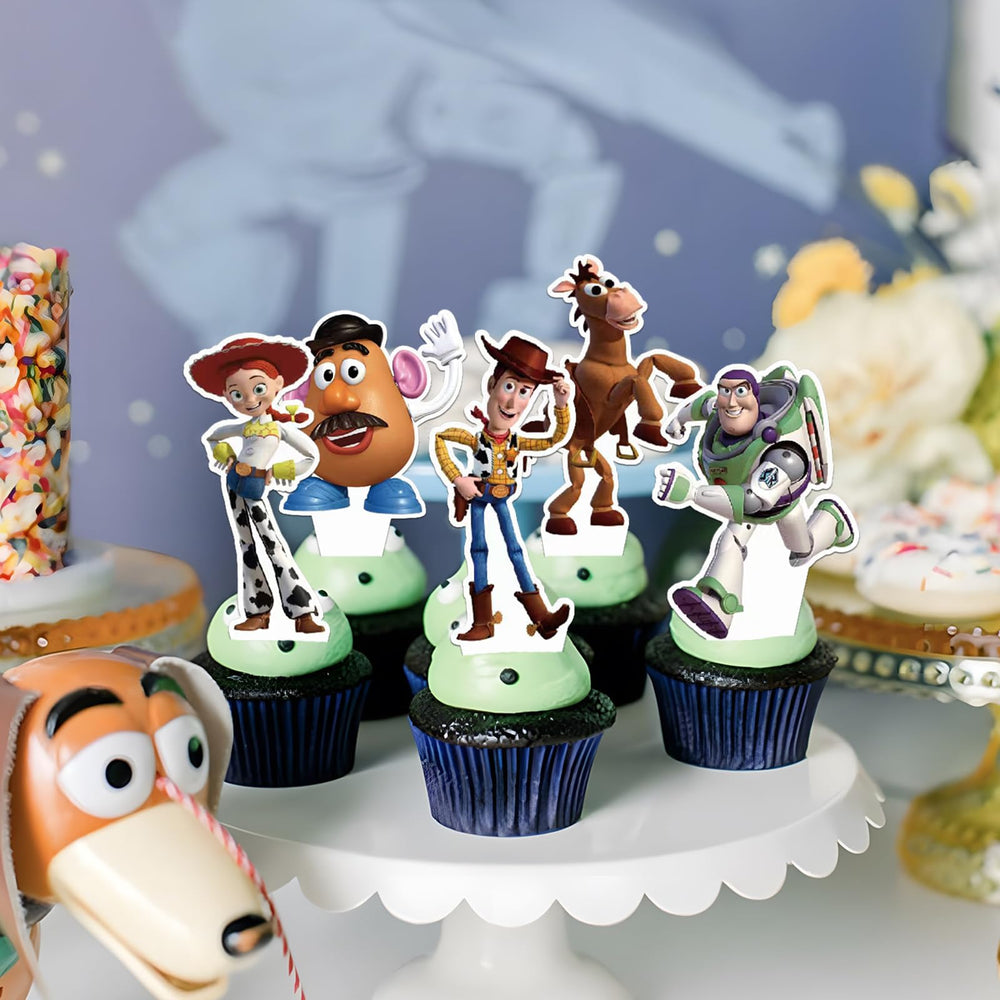 Toy Inspired Story Cupcake Toppers eight designs for variety and color