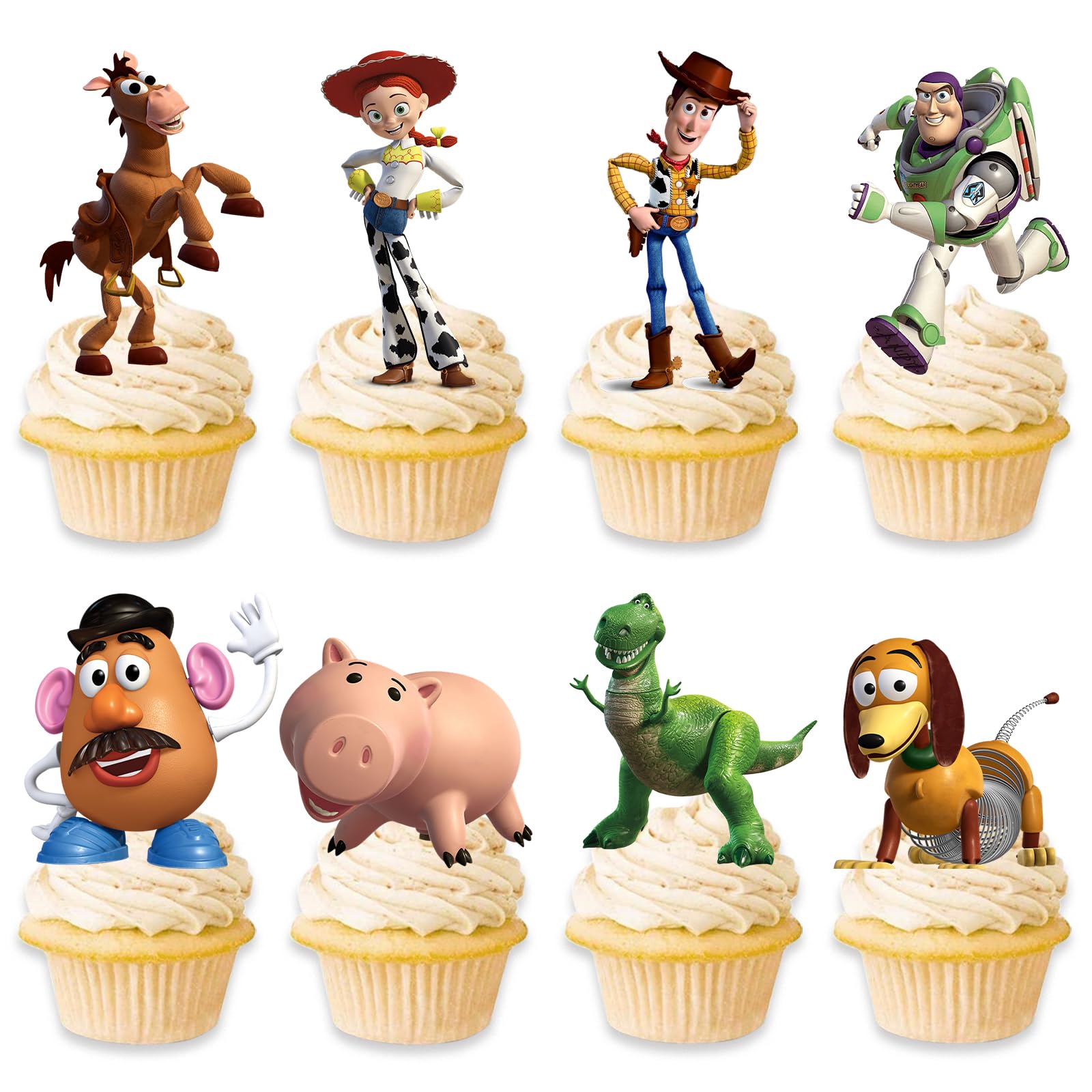 Toy Inspired Story Cupcake Toppers packaging view for party prep